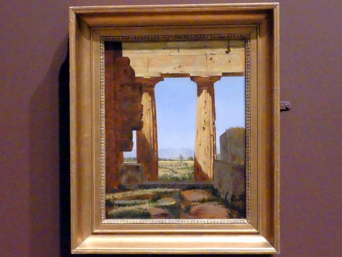 Constantin Hansen (1831–1860), Säulen des Hera-Tempels in Paestum, New York, Metropolitan Museum of Art (Met), Saal 806, 1838, Bild 1/2