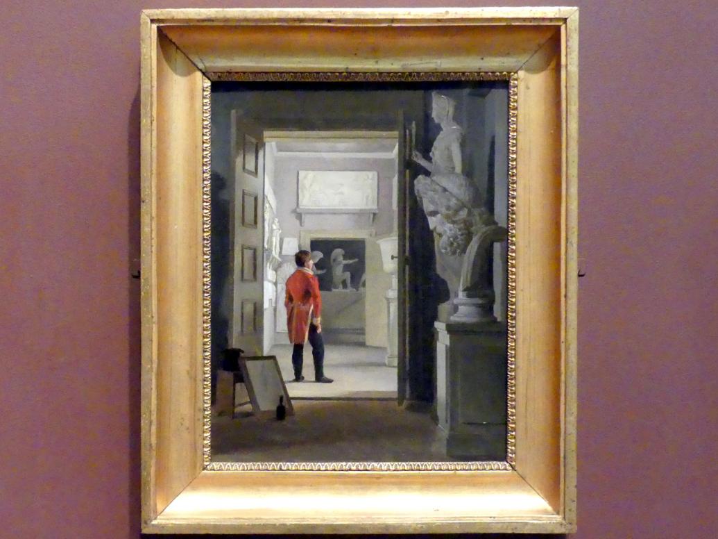 Adam August Müller (1830), Die Antiquitätenhalle im Schloss Charlottenborg, Kopenhagen, New York, Metropolitan Museum of Art (Met), Saal 807, 1830, Bild 1/2