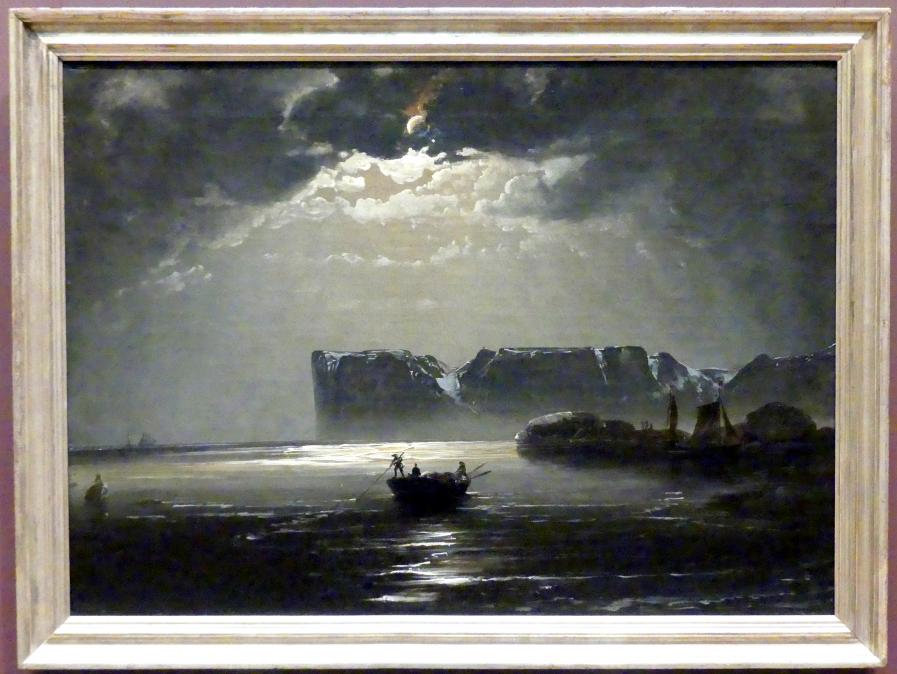 Peder Balke (1848), Das Nordkap bei Mondschein, New York, Metropolitan Museum of Art (Met), Saal 807, 1848, Bild 1/2