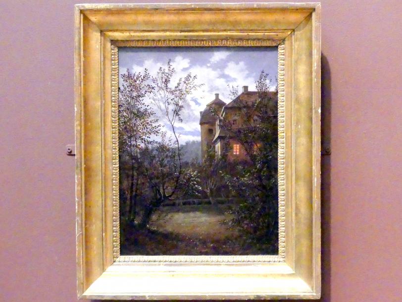 Carl Gustav Carus (1819–1845), Schloss Milkel bei Mondschein, New York, Metropolitan Museum of Art (Met), Saal 807, um 1833–1835