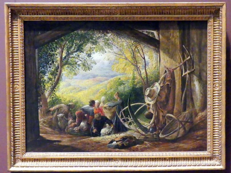 Samuel Palmer (1833), Die Schafscherer, New York, Metropolitan Museum of Art (Met), Saal 808, 1833–1834, Bild 1/2