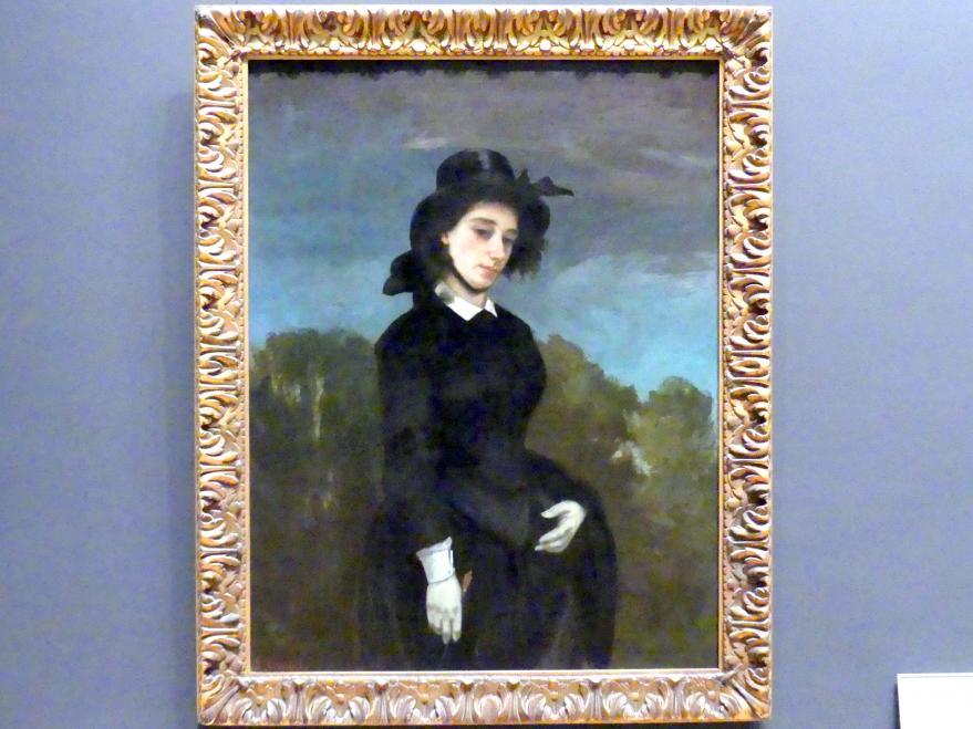 Gustave Courbet (1849–1874), Frau im Reitkostüm (L'Amazone), New York, Metropolitan Museum of Art (Met), Saal 809, 1856, Bild 1/2