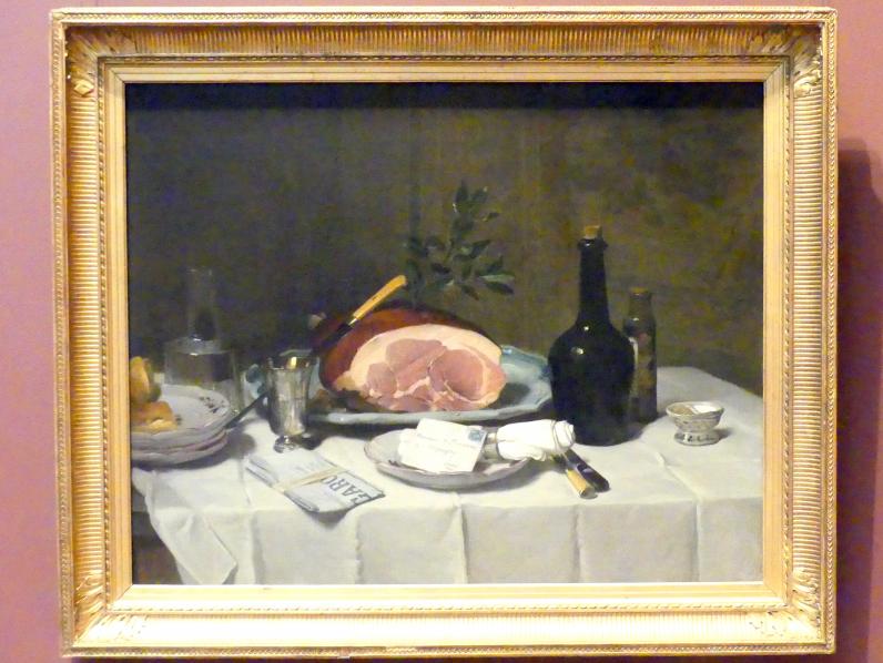 Philippe Rousseau (1875), Stillleben mit Schinken, New York, Metropolitan Museum of Art (Met), Saal 810, um 1870–1880