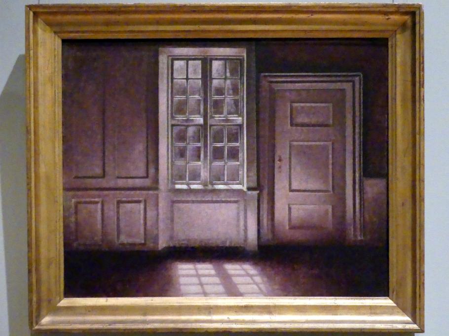 Vilhelm Hammershøi (1885–1912), Mondschein, Strandgade 30, New York, Metropolitan Museum of Art (Met), Saal 813, 1900–1906, Bild 1/2