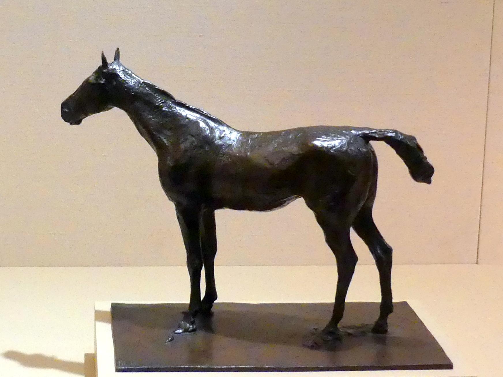 Edgar Degas (1855–1909), Stehendes Pferd, New York, Metropolitan Museum of Art (Met), Saal 814, um 1881–1882