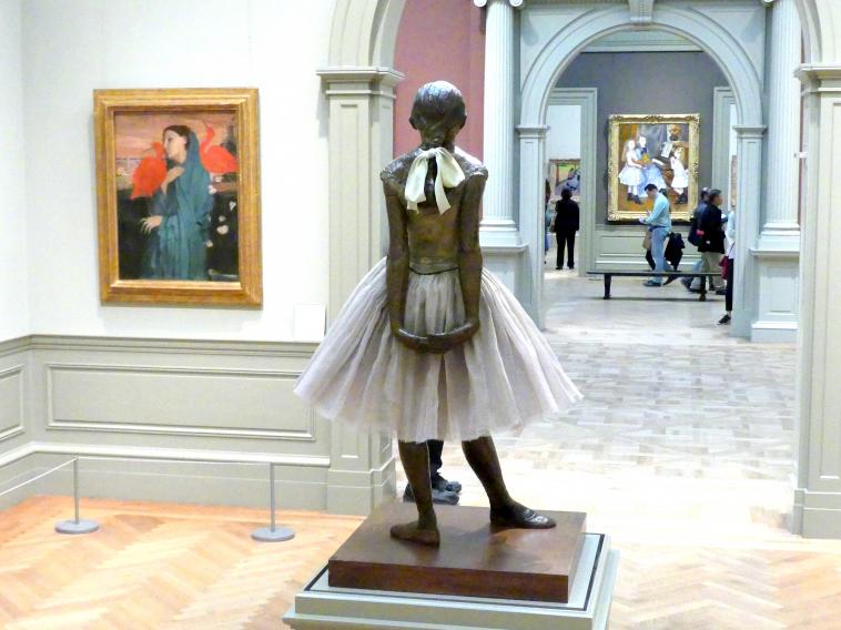Edgar Degas (1855–1909), Kleine vierzehnjährige Tänzerin, New York, Metropolitan Museum of Art (Met), Saal 815, um 1880, Bild 4/9