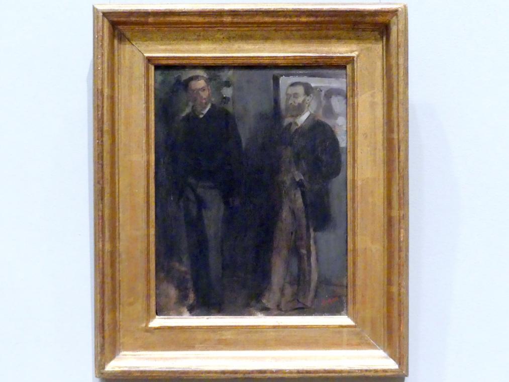 Edgar Degas (1855–1909), Zwei Männer, New York, Metropolitan Museum of Art (Met), Saal 815, um 1865–1869, Bild 1/2