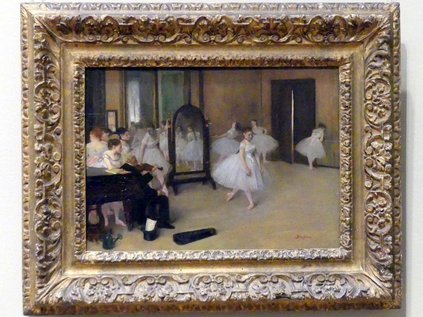 Edgar Degas (1855–1909), Der Tanzsaal, New York, Metropolitan Museum of Art (Met), Saal 815, um 1870, Bild 1/2