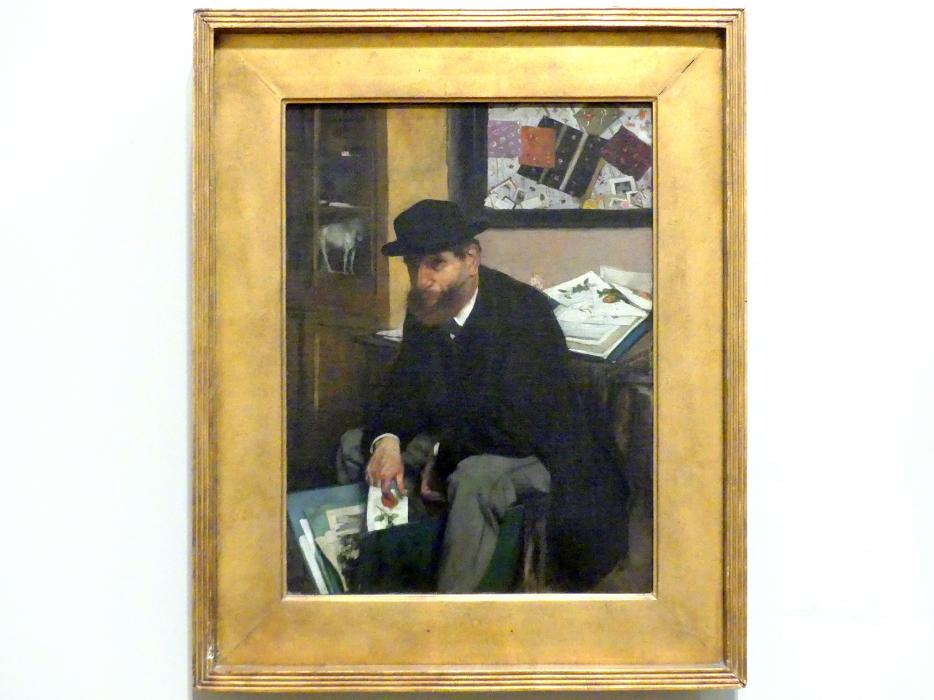 Edgar Degas (1855–1909), Der Amateur (The Collector of Prints), New York, Metropolitan Museum of Art (Met), Saal 815, 1866, Bild 1/2