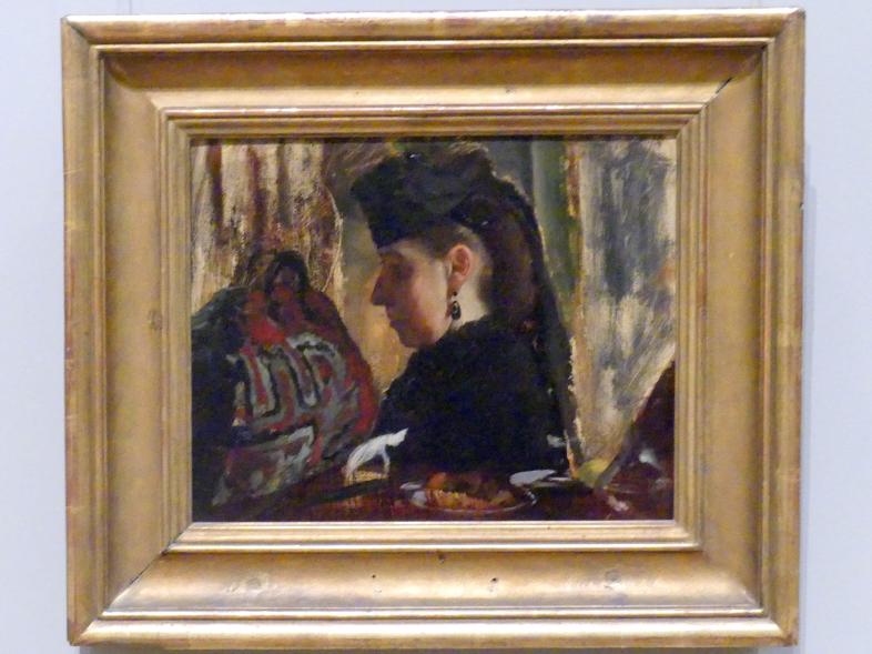 Edgar Degas (1855–1909), Mademoiselle Marie Dihau (1843-1935), New York, Metropolitan Museum of Art (Met), Saal 815, 1867–1868, Bild 1/2