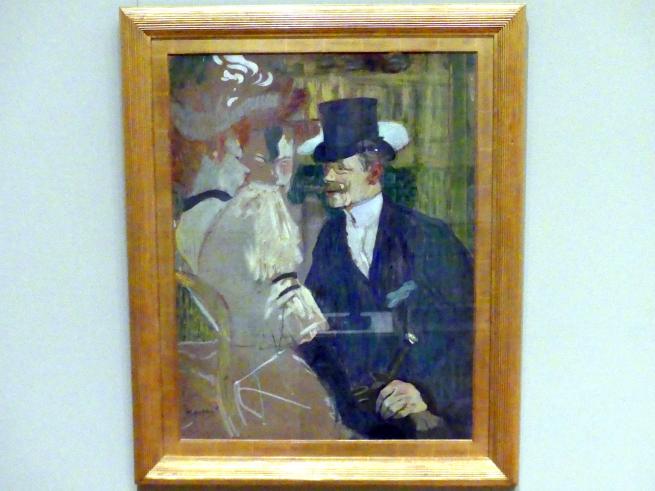 Henri de Toulouse-Lautrec (1880–1897), Der Engländer (William Tom Warrener, 1861-1934) im Moulin Rouge, New York, Metropolitan Museum of Art (Met), Saal 817, 1892