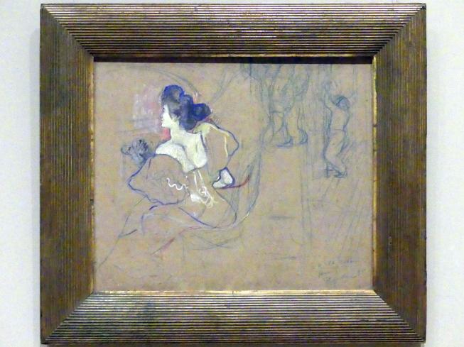 Henri de Toulouse-Lautrec (1880–1897), Madame Thadée Natanson (Misia Godebska, 1872-1950) im Theater, New York, Metropolitan Museum of Art (Met), Saal 817, 1895