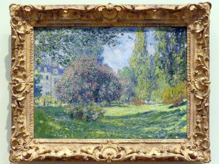 Claude Monet (1864–1925), Landschaft: Der Parc Monceau, New York, Metropolitan Museum of Art (Met), Saal 818, 1876, Bild 1/2