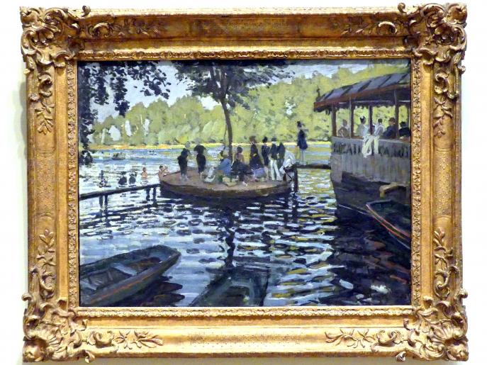 Claude Monet (1864–1925), La Grenouillère, New York, Metropolitan Museum of Art (Met), Saal 818, 1869, Bild 1/2