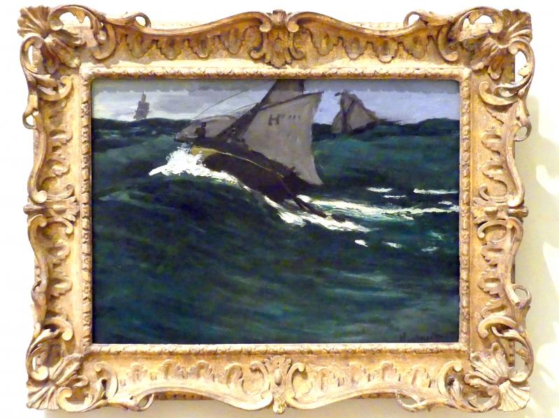 Claude Monet (1864–1925), Die Grüne Welle, New York, Metropolitan Museum of Art (Met), Saal 818, um 1866–1867, Bild 1/2
