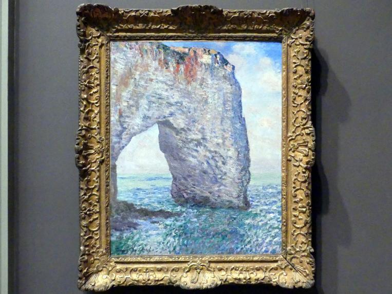 Claude Monet (1864–1925), Das Manneporte bei Étretat, New York, Metropolitan Museum of Art (Met), Saal 819, 1886, Bild 1/2