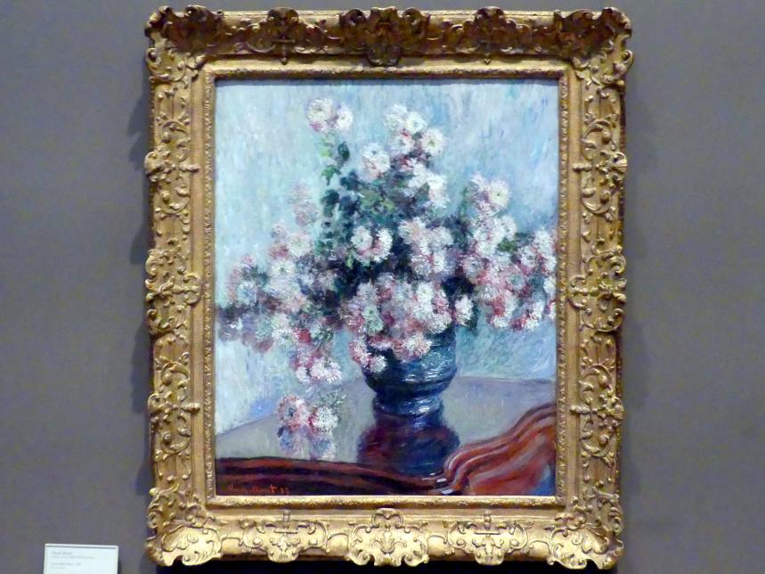 Claude Monet (1864–1925), Chrysanthemen, New York, Metropolitan Museum of Art (Met), Saal 819, 1882, Bild 1/2