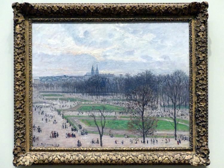 Camille Pissarro (1863–1903), Der Tuileriengarten an einem Winternachmittag, New York, Metropolitan Museum of Art (Met), Saal 820, 1899