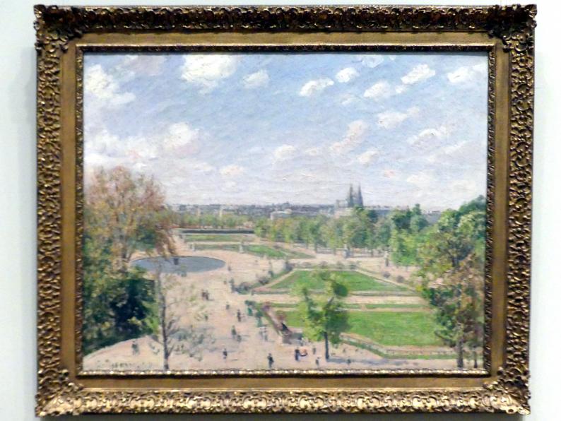 Camille Pissarro (1863–1903), Der Tuileriengarten an einem Frühlingsmorgen, New York, Metropolitan Museum of Art (Met), Saal 820, 1899, Bild 1/2