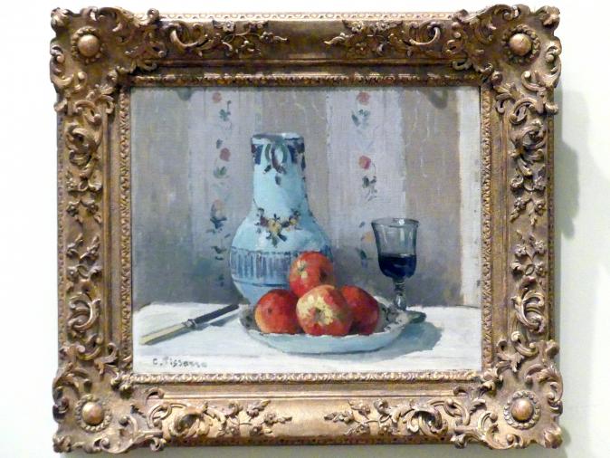 Camille Pissarro (1863–1903), Stillleben mit Äpfeln und Krug, New York, Metropolitan Museum of Art (Met), Saal 820, 1872, Bild 1/2
