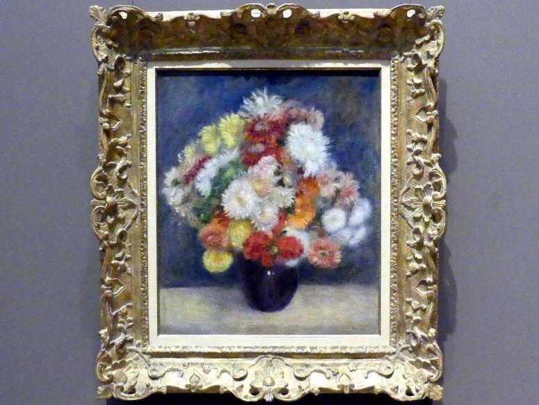 Auguste Renoir (Pierre-Auguste Renoir) (1866–1918), Blumenstrauß aus Chrysanthemen, New York, Metropolitan Museum of Art (Met), Saal 821, 1881, Bild 1/2