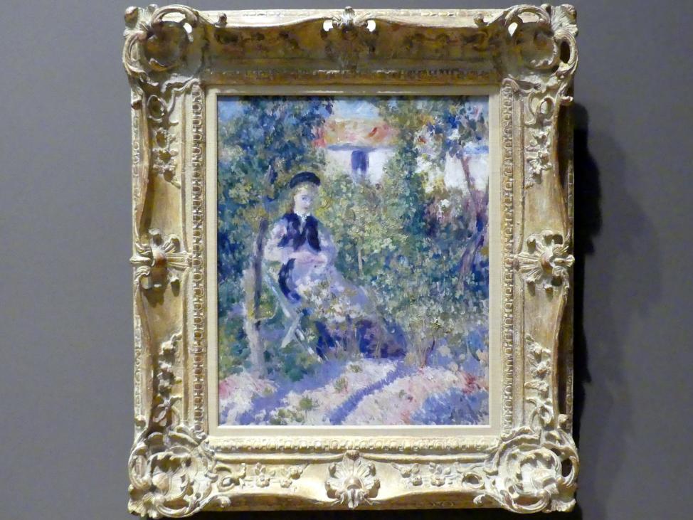 Auguste Renoir (Pierre-Auguste Renoir) (1866–1918), Nini im Garten (Nini Lopez), New York, Metropolitan Museum of Art (Met), Saal 821, 1876