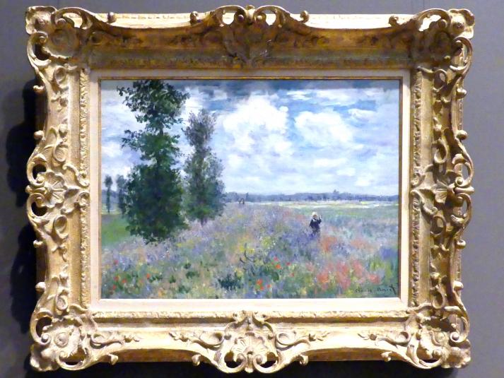 Claude Monet (1864–1925), Mohnblumen bei Argenteuil, New York, Metropolitan Museum of Art (Met), Saal 821, 1875