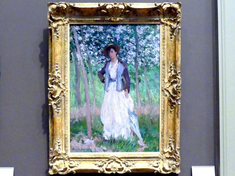 Claude Monet (1864–1925), Die Spaziergängerin (Suzanne Hoschedé, später Mrs. Theodore Earl Butler, 1868-1899), New York, Metropolitan Museum of Art (Met), Saal 821, 1887