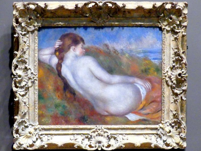 Auguste Renoir (Pierre-Auguste Renoir) (1866–1918), Liegender Akt, New York, Metropolitan Museum of Art (Met), Saal 821, 1883, Bild 1/2