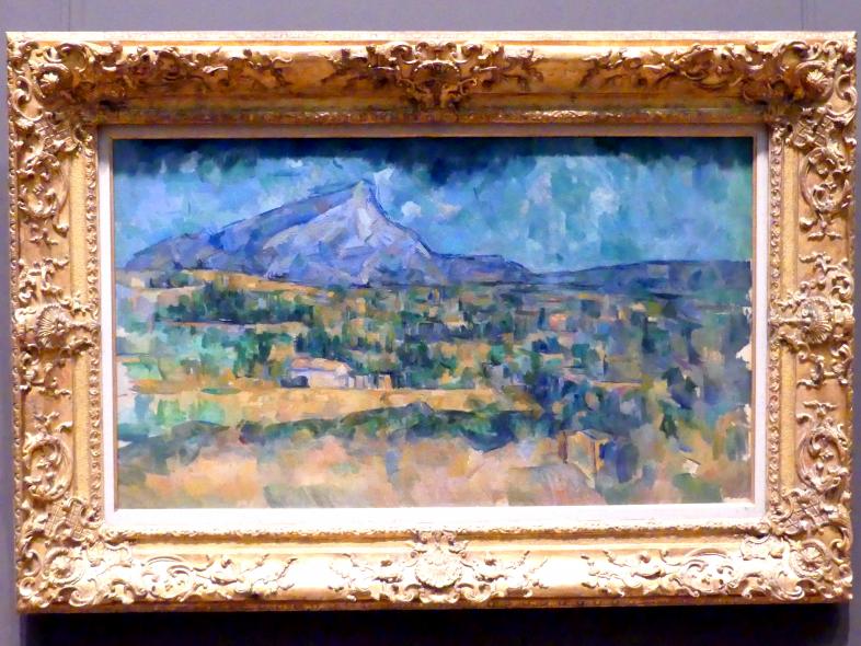 Paul Cézanne (1866–1906), Mont Sainte-Victoire, New York, Metropolitan Museum of Art (Met), Saal 823, um 1902–1906, Bild 1/2