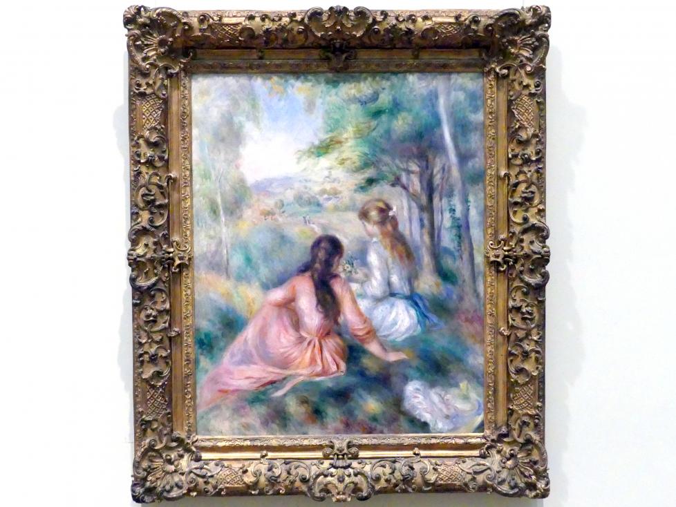 Auguste Renoir (Pierre-Auguste Renoir) (1866–1918), Auf der Wiese, New York, Metropolitan Museum of Art (Met), Saal 824, 1888–1892, Bild 1/2