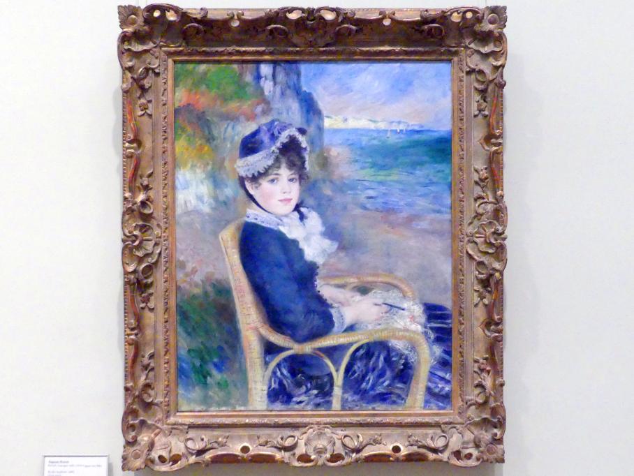Auguste Renoir (Pierre-Auguste Renoir) (1866–1918), An der Meeresküste, New York, Metropolitan Museum of Art (Met), Saal 824, 1883, Bild 1/2