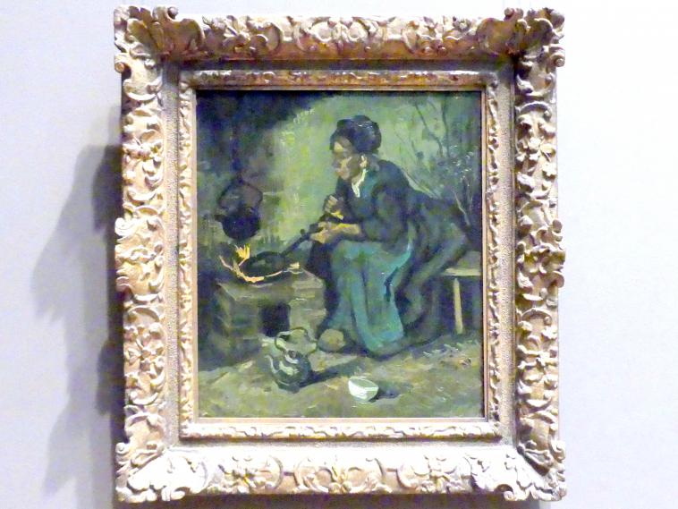 Vincent van Gogh (1882–1890), Bäuerin am Herdfeuer, New York, Metropolitan Museum of Art (Met), Saal 825, 1885