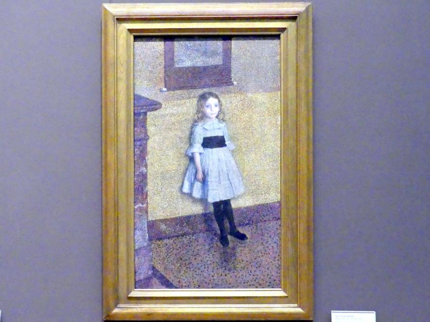 Théo van Rysselberghe (1887–1917), Kleine Denise (Denise Maréchal, später Madame Georges Béart, 1883-1956), New York, Metropolitan Museum of Art (Met), Saal 825, 1889, Bild 1/2