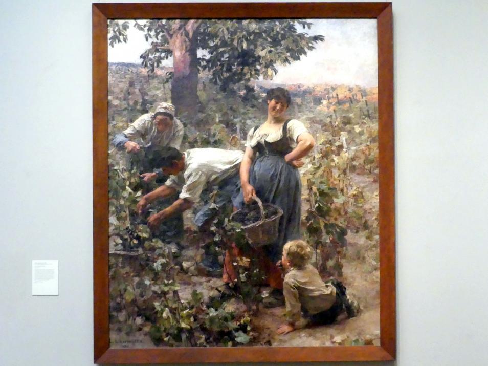 Léon Augustin Lhermitte (1875–1884), Weinlese, New York, Metropolitan Museum of Art (Met), Saal 827, 1884, Bild 1/2
