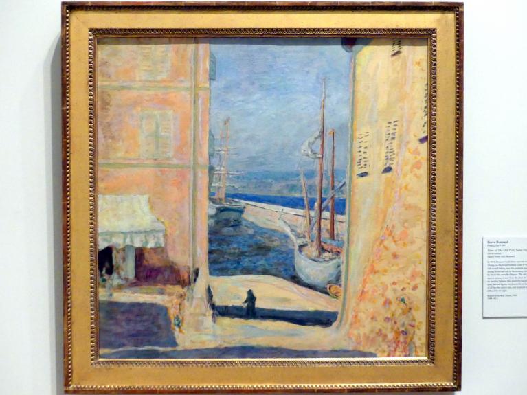 Pierre Bonnard (1893–1943), Blick auf den alten Hafen von Saint-Tropez, New York, Metropolitan Museum of Art (Met), Saal 828, 1911, Bild 1/2