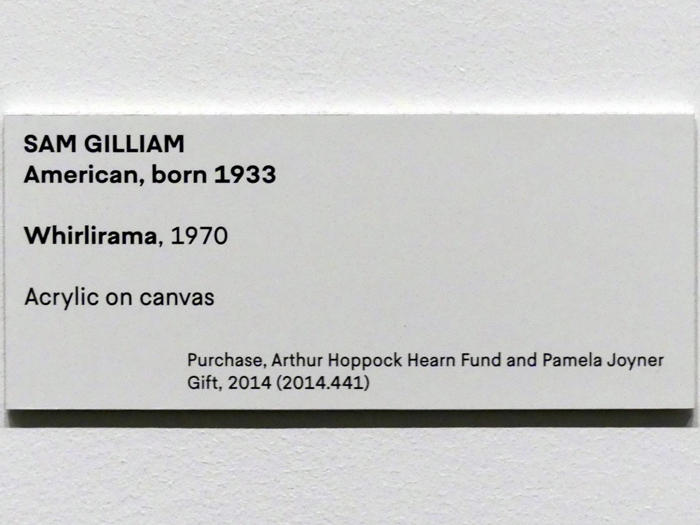 Sam Gilliam (1968–1970), Whirlirama, New York, Metropolitan Museum of Art (Met), Saal 922-923, 1970, Bild 2/2