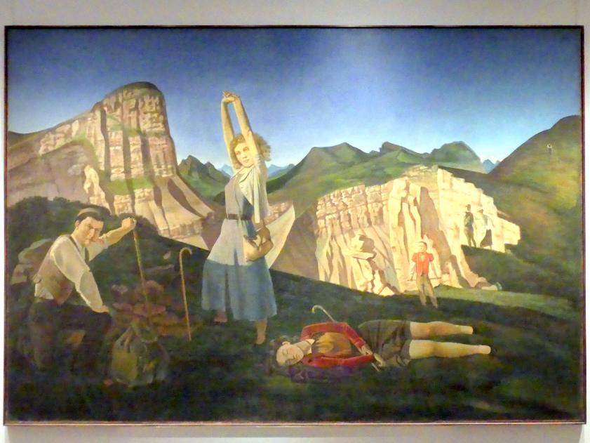 Balthus (Balthasar Kłossowski de Rola) (1935–1957), Der Berg, New York, Metropolitan Museum of Art (Met), Saal 900, 1936–1937, Bild 1/2