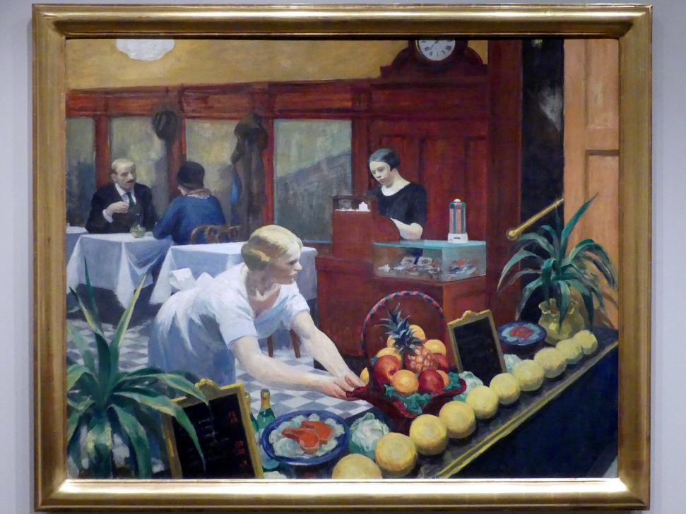 Edward Hopper (1921–1944), Tische für Damen, New York, Metropolitan Museum of Art (Met), Saal 902, 1930, Bild 1/2