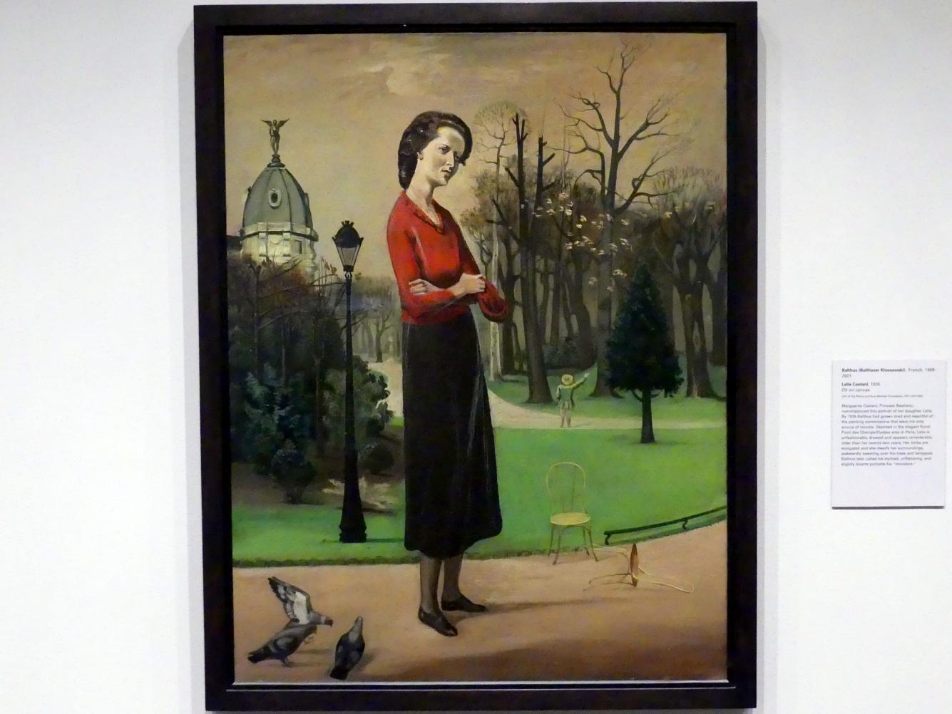 Balthus (Balthasar Kłossowski de Rola) (1935–1957), Lelia Caetani, New York, Metropolitan Museum of Art (Met), Saal 902, 1935