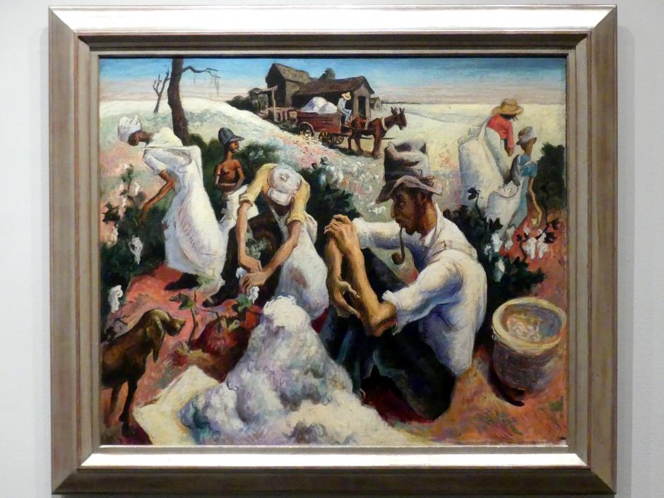 Thomas Hart Benton (1928–1930), Baumwollpflücker, Georgia, New York, Metropolitan Museum of Art (Met), Saal 903, 1928–1929