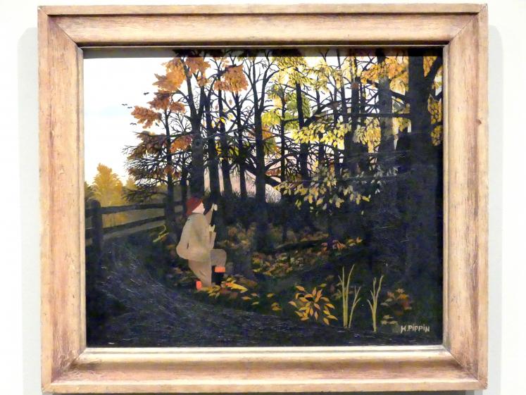 Horace Pippin (1936–1945), Der Eichhörnchenjäger, New York, Metropolitan Museum of Art (Met), Saal 911, 1940