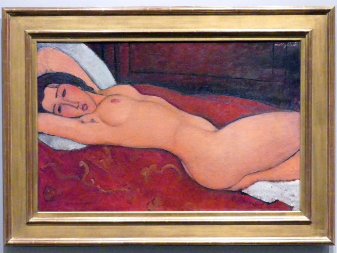 Amedeo Modigliani (1911–1918), Liegender Akt, New York, Metropolitan Museum of Art (Met), Saal 911, 1917, Bild 1/2