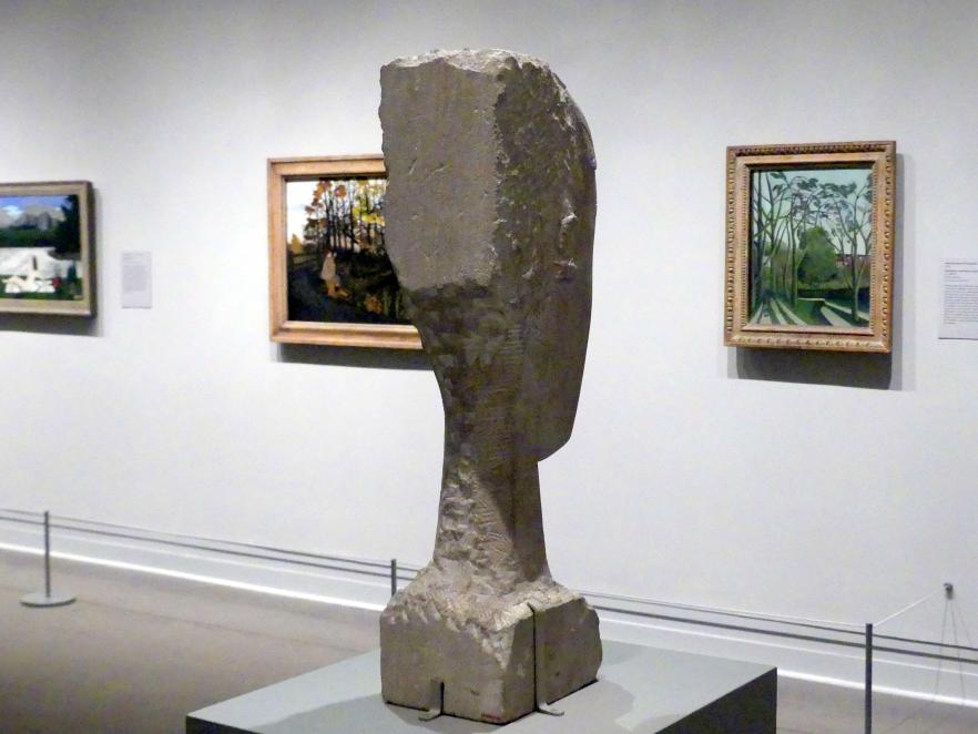 Amedeo Modigliani (1911–1918), Frauenkopf, New York, Metropolitan Museum of Art (Met), Saal 911, 1912, Bild 4/5