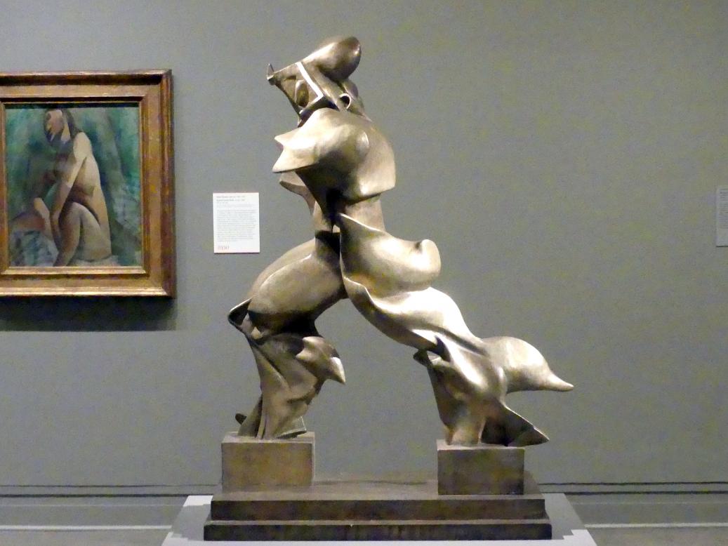 Umberto Boccioni (1910–1914), Einzigartige Formen der Kontinuität im Raum, New York, Metropolitan Museum of Art (Met), Saal 908, 1913, Bild 1/4