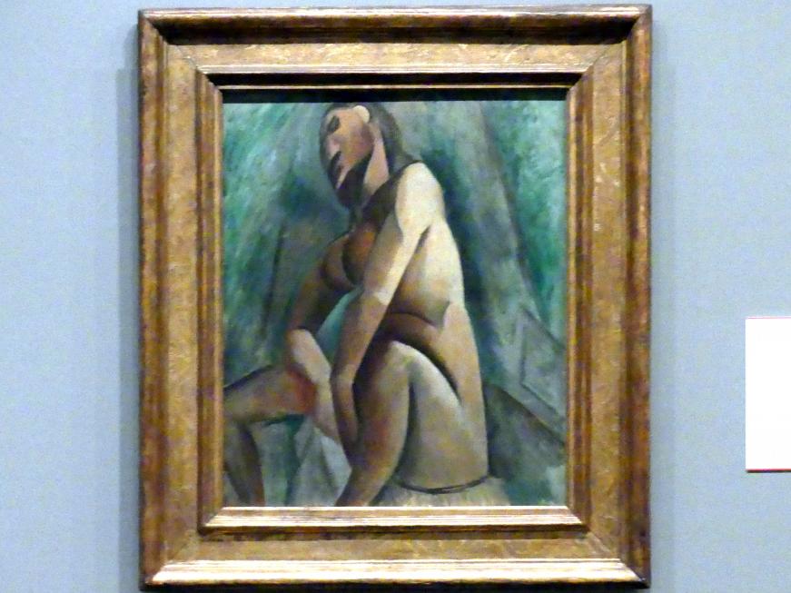 Pablo Picasso (1897–1972), Sitzender weiblicher Akt, New York, Metropolitan Museum of Art (Met), Saal 908, 1908, Bild 1/2