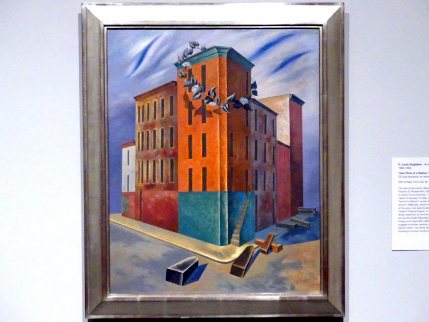 Osvaldo Louis Guglielmi (1931–1939), "Ein Drittel einer Nation", New York, Metropolitan Museum of Art (Met), Saal 909, 1939, Bild 1/2