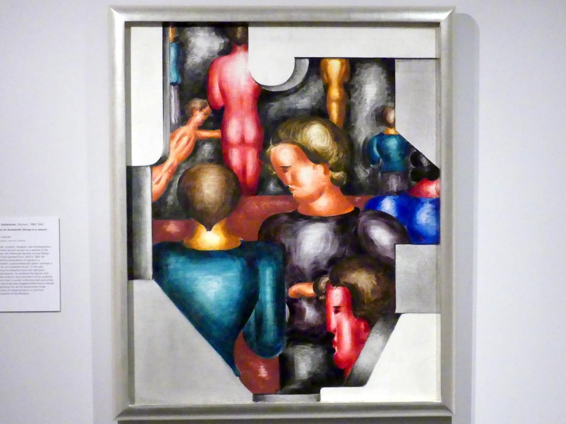 Oskar Schlemmer (1919–1937), Gruppe im Ausschnitt, New York, Metropolitan Museum of Art (Met), Saal 909, 1930, Bild 1/2