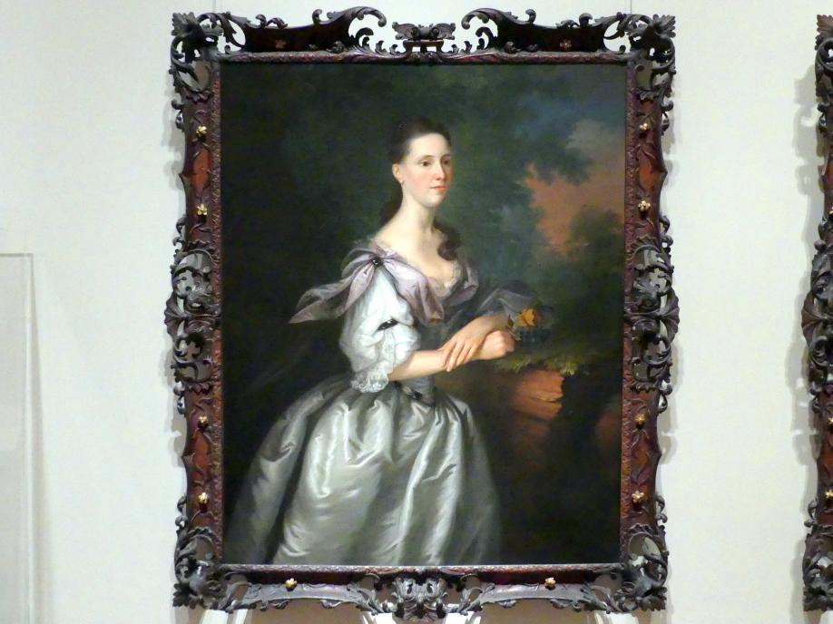 Joseph Blackburn (1754–1762), Mrs. Samuel Cutts, New York, Metropolitan Museum of Art (Met), Saal 747, um 1762–1763, Bild 1/2