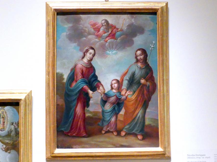 Nicolás Enríquez (1773), Die Rückkehr der Heiligen Familie aus Ägypten, New York, Metropolitan Museum of Art (Met), Saal 749, 1773, Bild 1/2